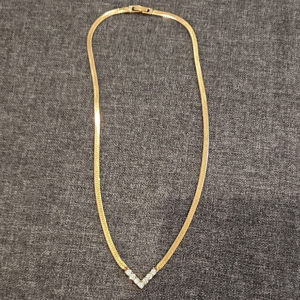 Vintage "V" Necklace